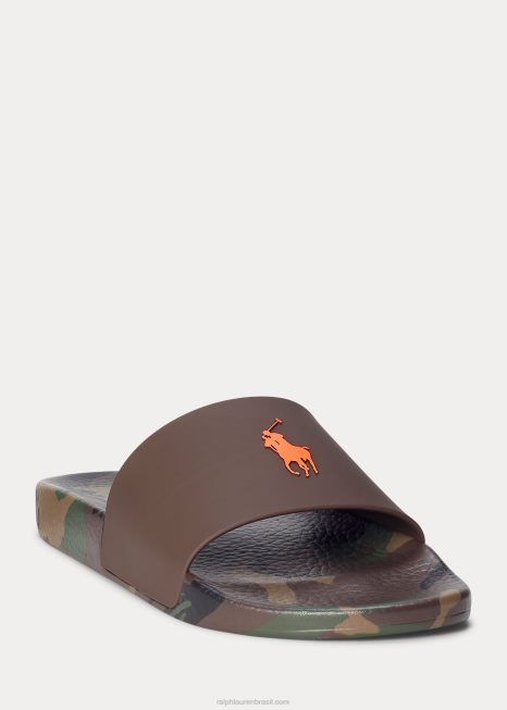 slide de pônei de assinatura BD6J2056 homens Ralph Lauren excesso de camuflagem