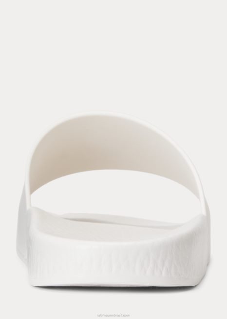 slide de urso polo BD6J2061 homens Ralph Lauren branco