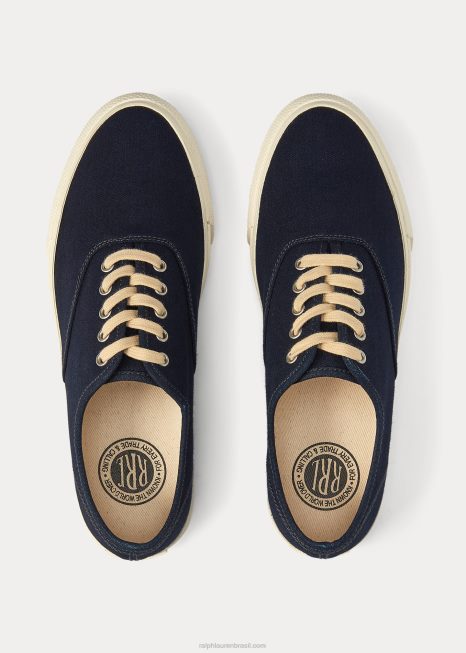 tênis de lona BD6J1952 homens Ralph Lauren índigo