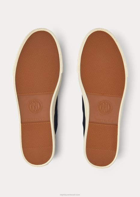 tênis de lona BD6J1952 homens Ralph Lauren índigo