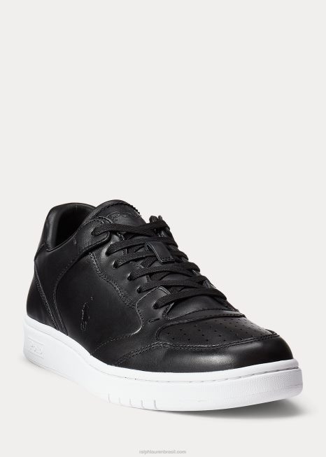 tênis de quadra BD6J1993 homens Ralph Lauren preto