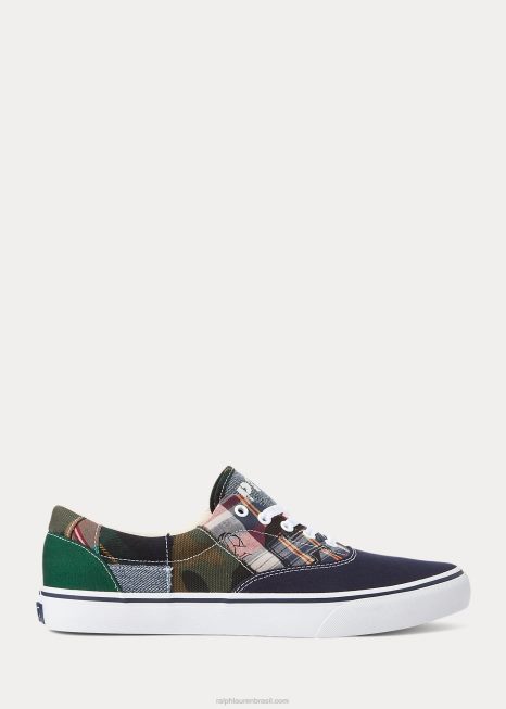 tênis keaton patchwork BD6J2039 homens Ralph Lauren multi