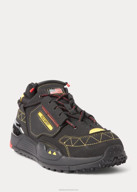 tênis ps200 BD6J1940 homens Ralph Lauren Preto amarelo