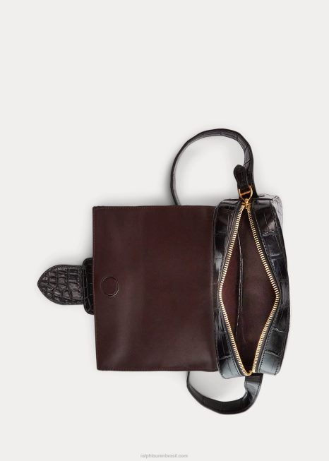 bolsa transversal jacaré welington BD6J5266 mulheres Ralph Lauren