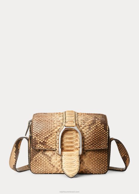 bolsa transversal python welington BD6J5260 mulheres Ralph Lauren rl tan