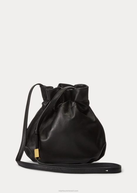 a bolsa de pônei BD6J5235 mulheres Ralph Lauren preto