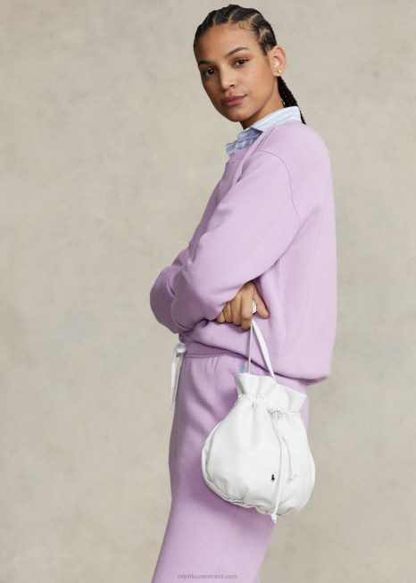a bolsa de pônei BD6J5236 mulheres Ralph Lauren branco