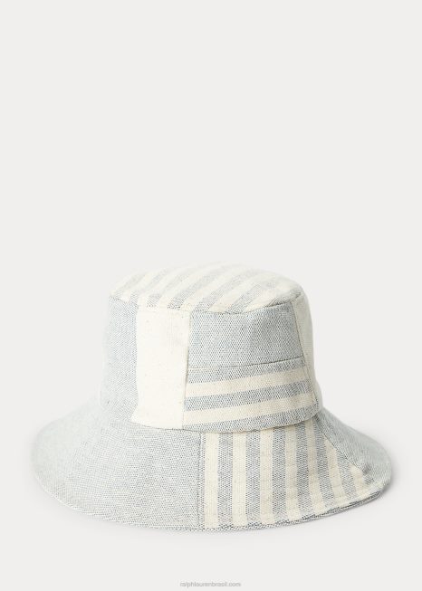 chapéu de balde de alimentação x polo BD6J2654 mulheres Ralph Lauren multi azul