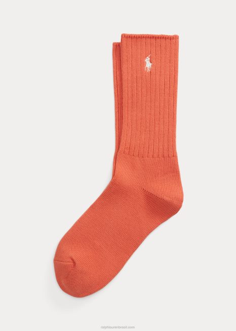 meias da tripulação BD6J5553 mulheres Ralph Lauren laranja