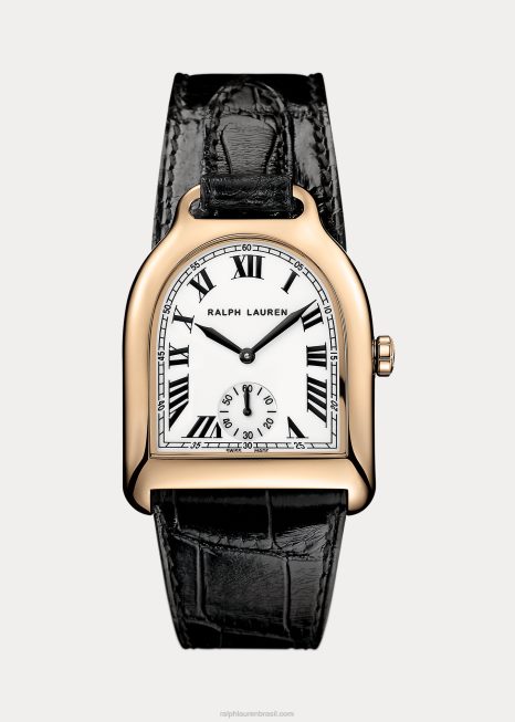 jacaré ouro rosa médio BD6J2805 mulheres Ralph Lauren