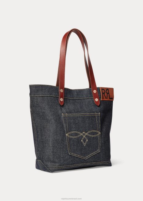 bolsa jeans BD6J5151 mulheres Ralph Lauren índigo
