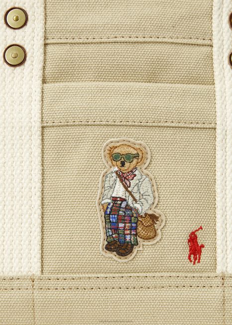 mini bolsa polo ursinho de lona BD6J5241 mulheres Ralph Lauren