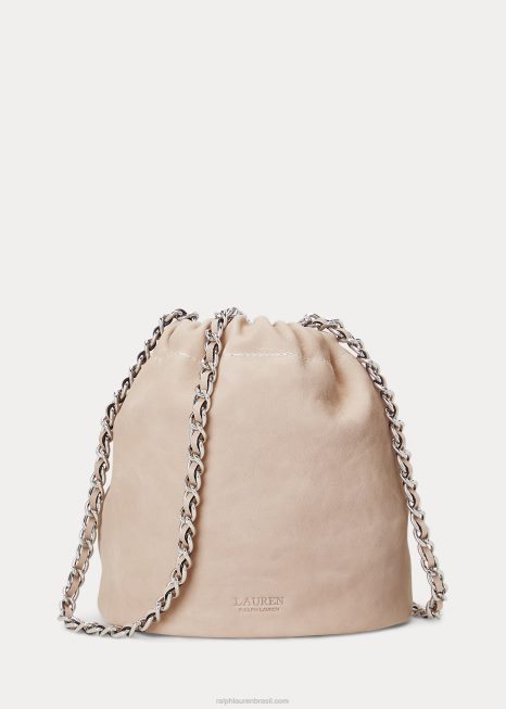 bolsa bucket emmy média em couro lavado BD6J5365 mulheres Ralph Lauren luz rosa