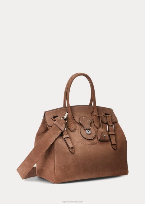 camurça claro ricky 33 BD6J5316 mulheres Ralph Lauren taupe profundo