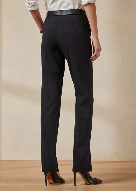 calça crepe de lã elástica seth BD6J9132 mulheres Ralph Lauren preto