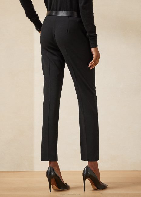 calça de lã virgem simone BD6J3587 mulheres Ralph Lauren preto