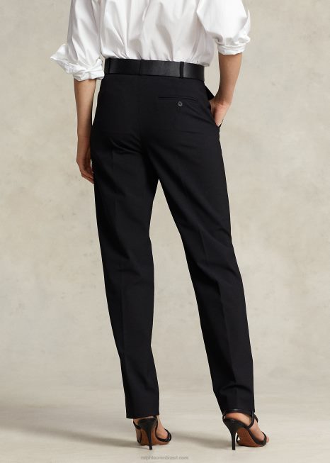 calça reta reta BD6J4756 mulheres Ralph Lauren preto