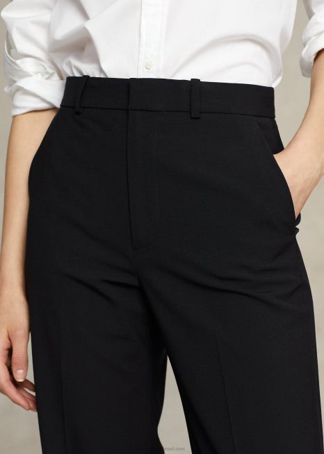 calça reta reta BD6J4756 mulheres Ralph Lauren preto
