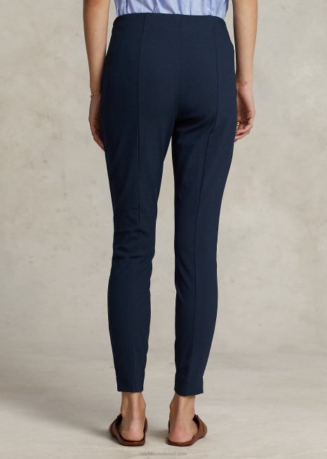 calça skinny elástica BD6J2885 mulheres Ralph Lauren marinha aviadora