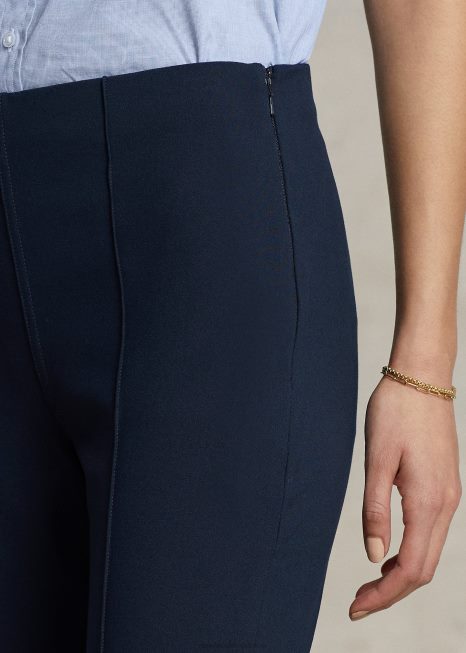calça skinny elástica BD6J2885 mulheres Ralph Lauren marinha aviadora