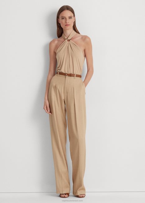 top frente única em jérsei elástico BD6J3797 mulheres Ralph Lauren bronzeado de bétula