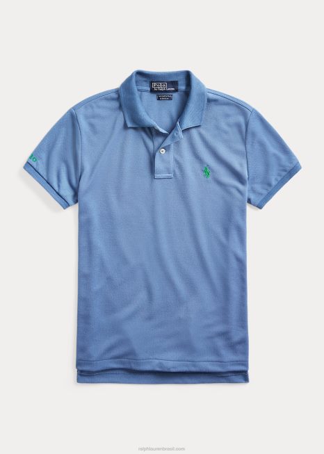 o polo terrestre BD6J3325 mulheres Ralph Lauren nimes azul