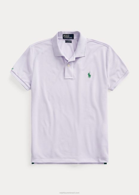 o polo terrestre BD6J3327 mulheres Ralph Lauren violeta pastel