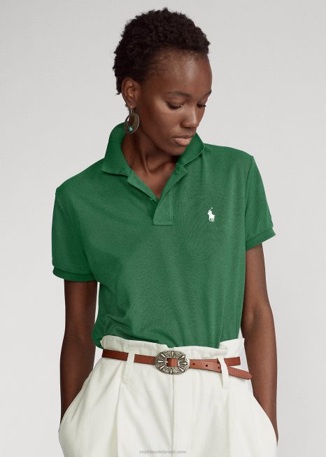 o polo terrestre BD6J3328 mulheres Ralph Lauren Stuart verde