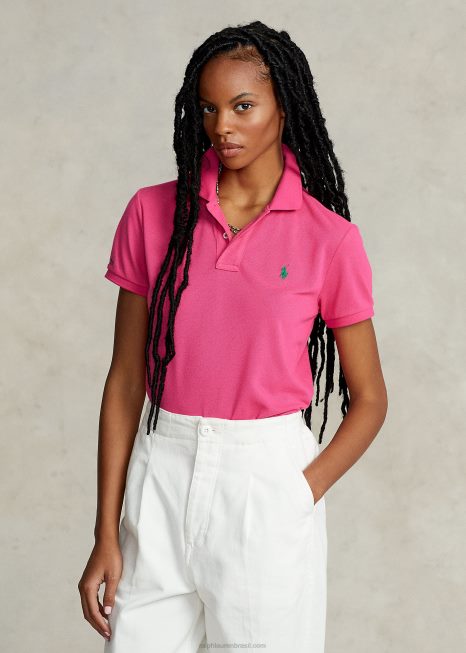 o polo terrestre BD6J3330 mulheres Ralph Lauren Rosa quente