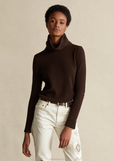 gola alta caxemira BD6J9488 mulheres Ralph Lauren
