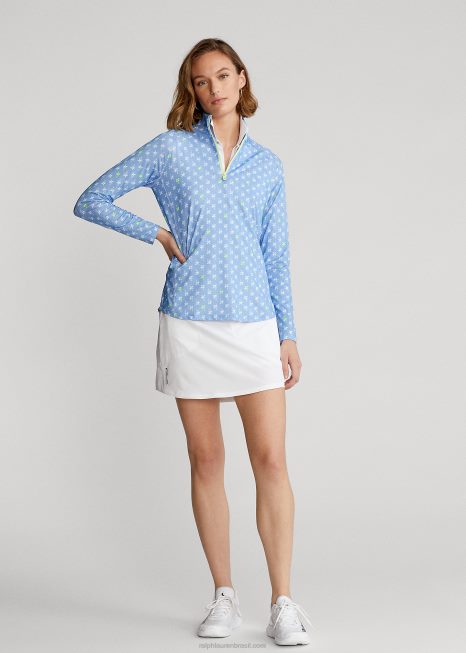 pulôver de jérsei quarto de zíper BD6J9497 mulheres Ralph Lauren