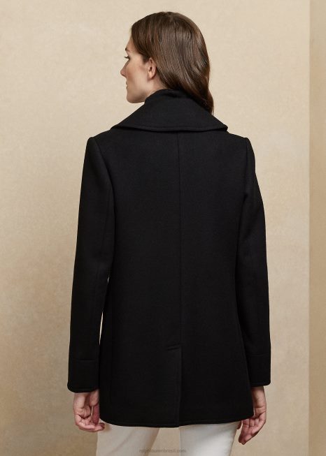 casaco logan BD6J9363 mulheres Ralph Lauren preto