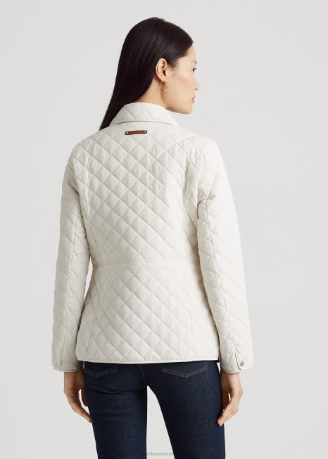 jaqueta acolchoada diamante BD6J4126 mulheres Ralph Lauren branco
