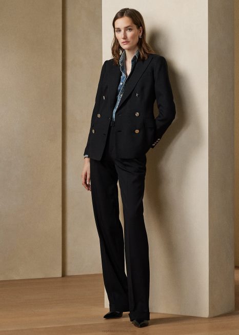 jaqueta de caxemira camden BD6J3453 mulheres Ralph Lauren preto
