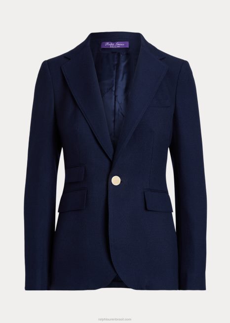 jaqueta de caxemira parker BD6J3461 mulheres Ralph Lauren marinha