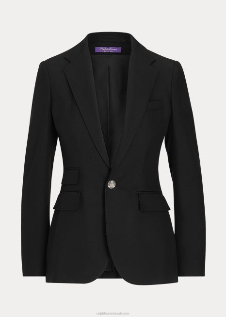 jaqueta de caxemira parker BD6J3462 mulheres Ralph Lauren preto