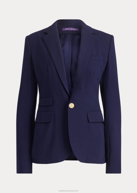 jaqueta de lã parker BD6J3442 mulheres Ralph Lauren marinha
