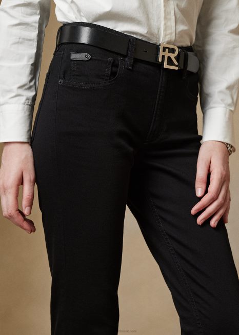 105 jeans cigarrete BD6J3585 mulheres Ralph Lauren preto nítido