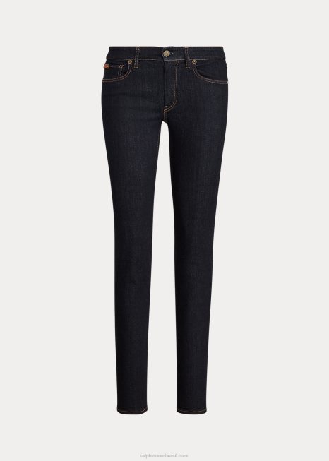 105 jeans cigarrete BD6J3586 mulheres Ralph Lauren enxágue imperial