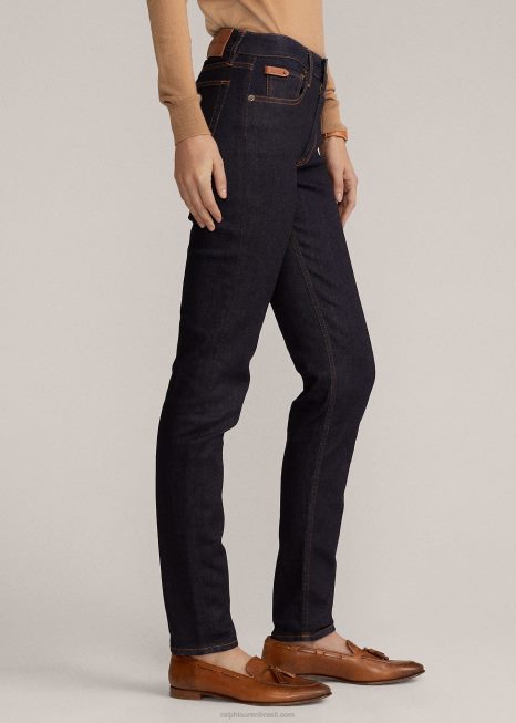 105 jeans cigarrete BD6J3586 mulheres Ralph Lauren enxágue imperial