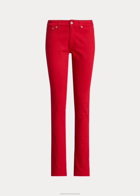 160 jeans slim BD6J3491 mulheres Ralph Lauren rouge