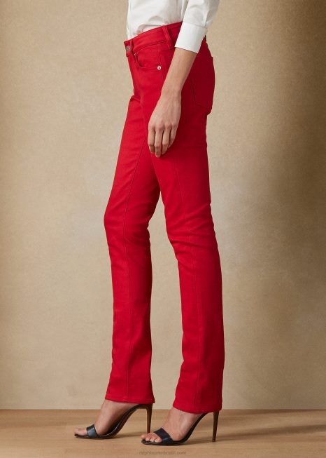160 jeans slim BD6J3491 mulheres Ralph Lauren rouge