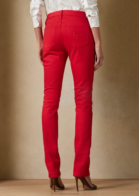 160 jeans slim BD6J3491 mulheres Ralph Lauren rouge