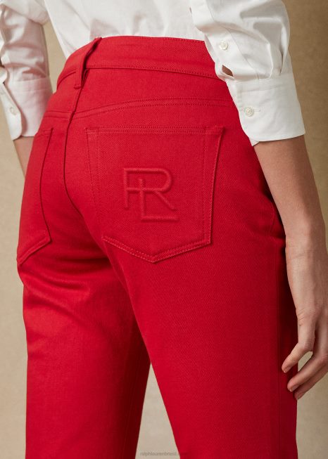 160 jeans slim BD6J3491 mulheres Ralph Lauren rouge