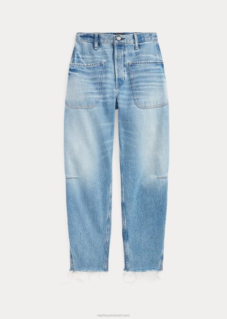 Jeans cenoura BD6J3036 mulheres Ralph Lauren lavagem drava