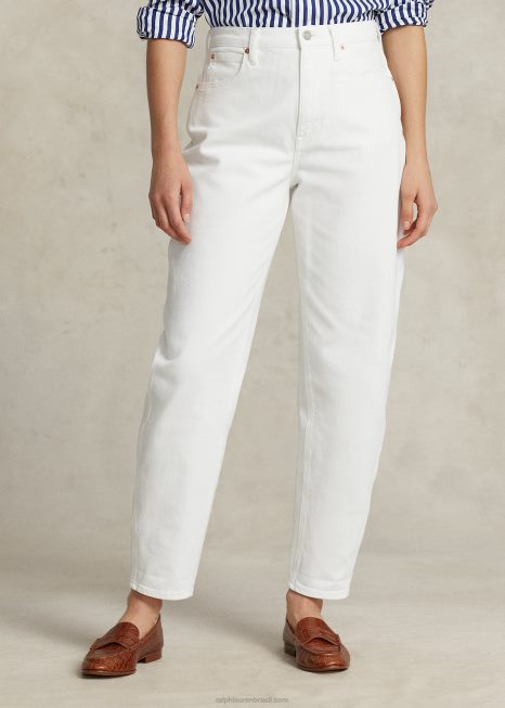 Jeans cenoura BD6J3207 mulheres Ralph Lauren lavagem de açafrão