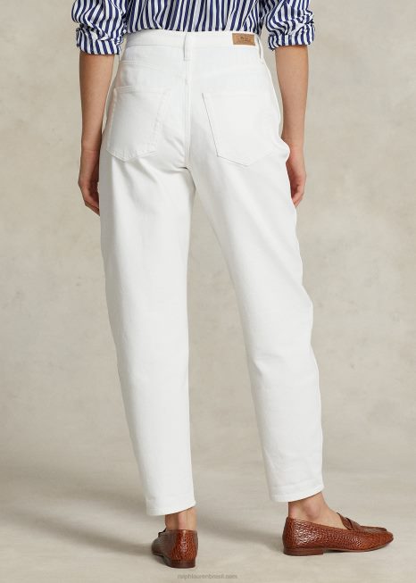 Jeans cenoura BD6J3207 mulheres Ralph Lauren lavagem de açafrão
