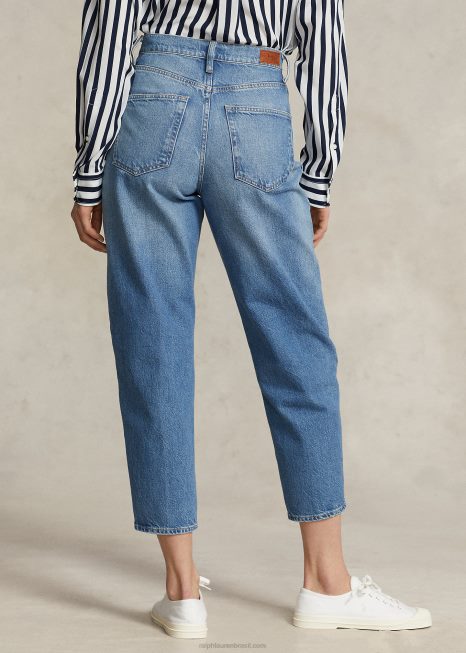Jeans cenoura BD6J9163 mulheres Ralph Lauren bacalhau