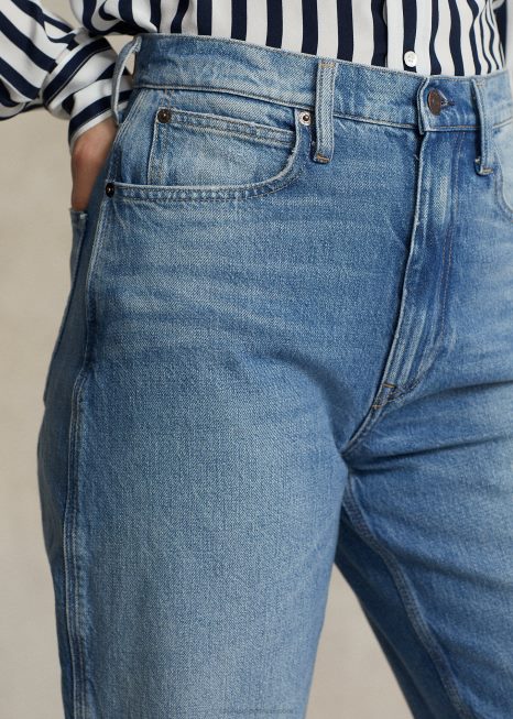 Jeans cenoura BD6J9163 mulheres Ralph Lauren bacalhau