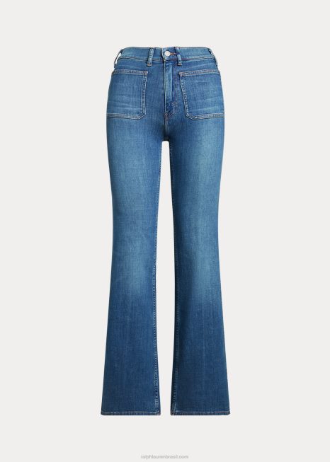 bota jeans BD6J9174 mulheres Ralph Lauren como lavar